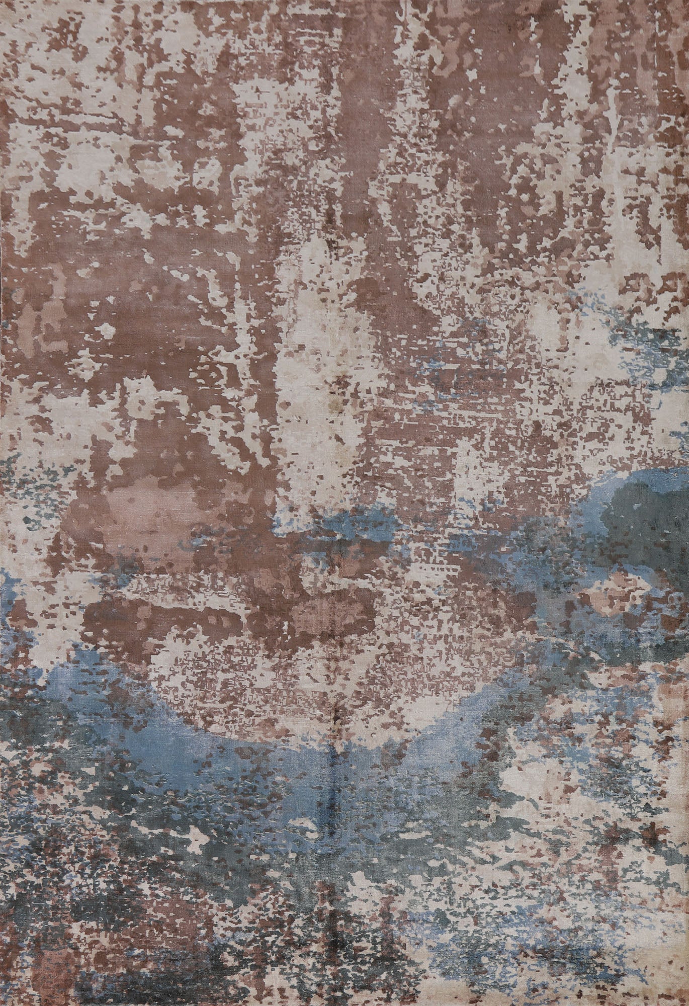 Handmade Abstract Oriental Area Rug 5x8