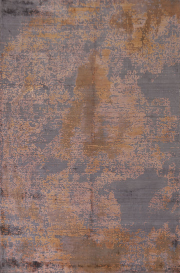 Modern Abstract Oriental Area Rug 5x8