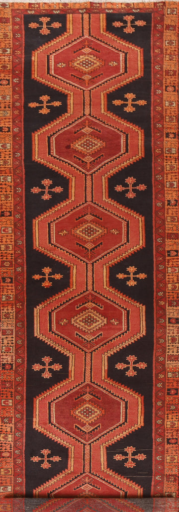 Geometric Ardebil Persian Runner Rug 3x13