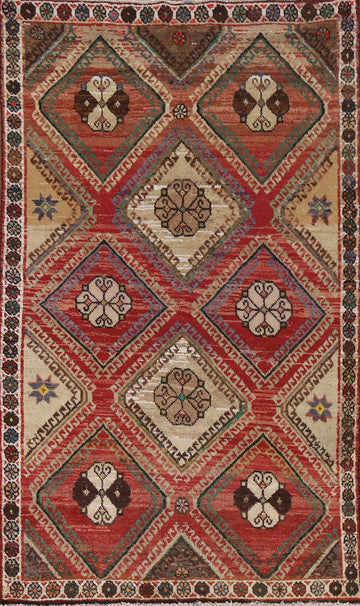 Geometric Bakhtiari Persian Rug 4x7