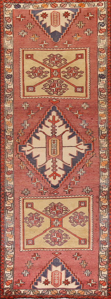 Geometric Ardebil Persian Runner Rug 3x9