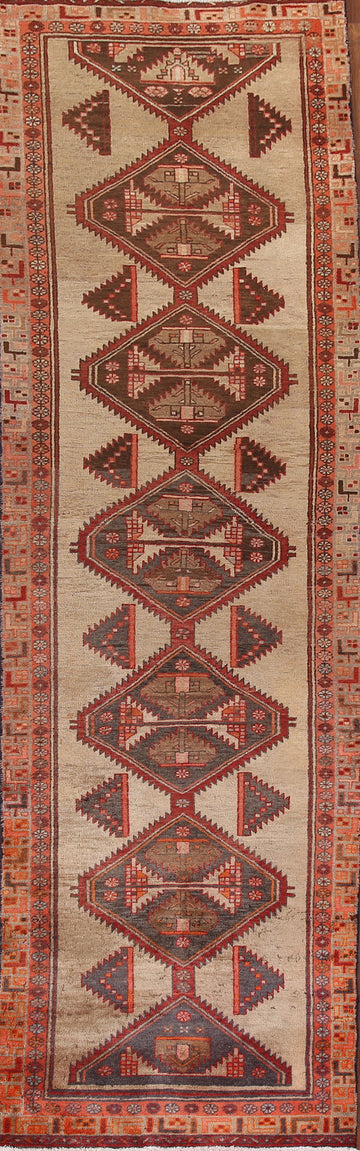Vintage Ardebil Persian Runner Rug 3x13