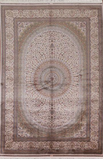 Traditional Qum Turkish Area Rug 7x10