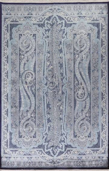 Traditional Qum Turkish Area Rug 6x10