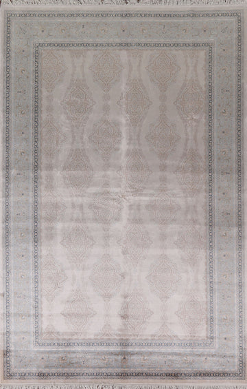 Traditional Qum Turkish Area Rug 6x10