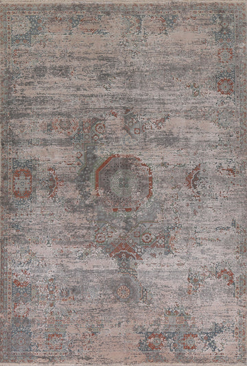 Traditional Mamluk Carved Area Rug 7x10