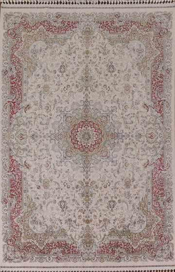 Traditional Tabriz Living Room Area Rug 7x10