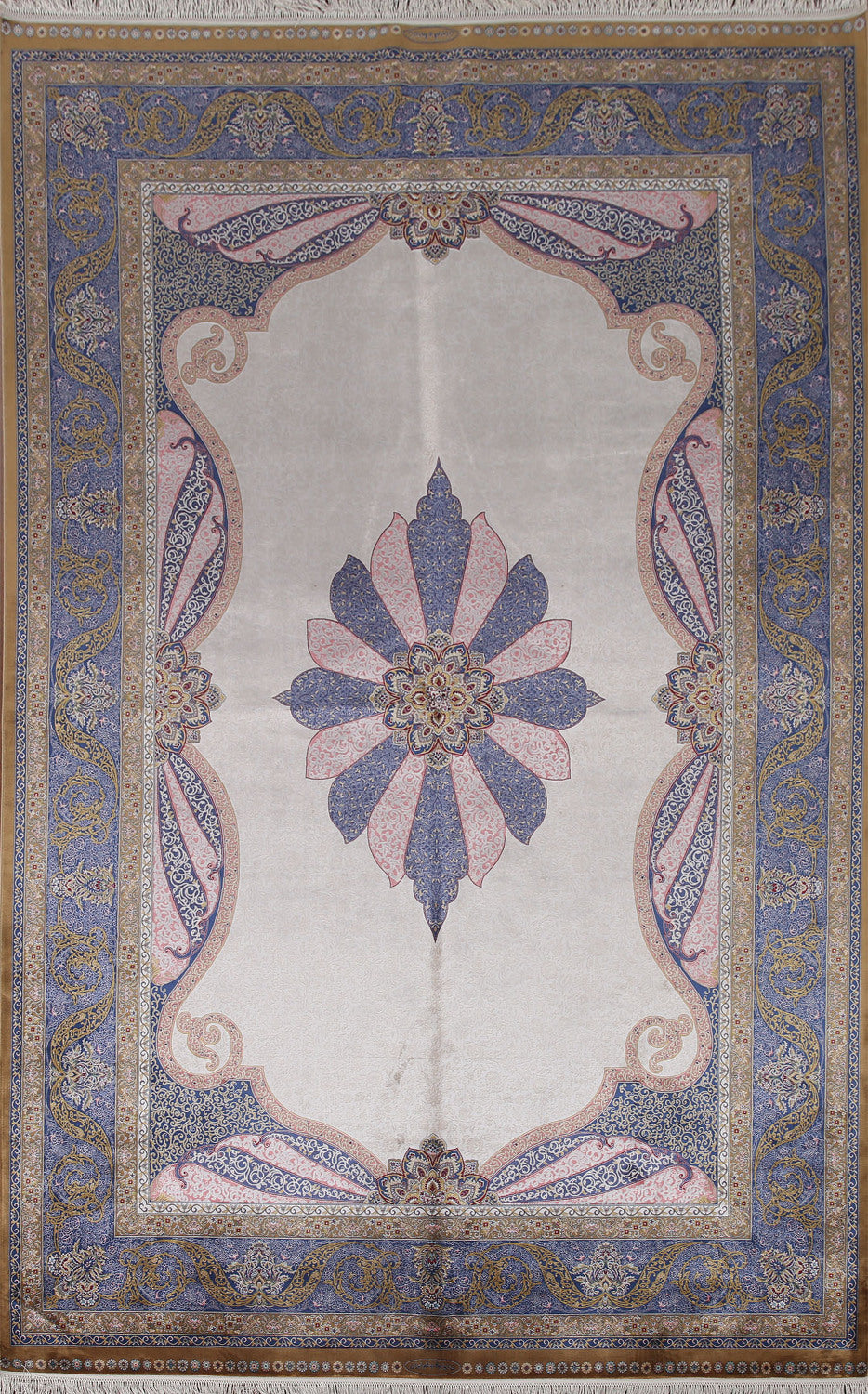 Traditional Qum Living Room Area Rug 6x10