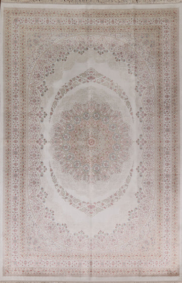 Traditional Floral Tabriz Oriental Area Rug 6x10