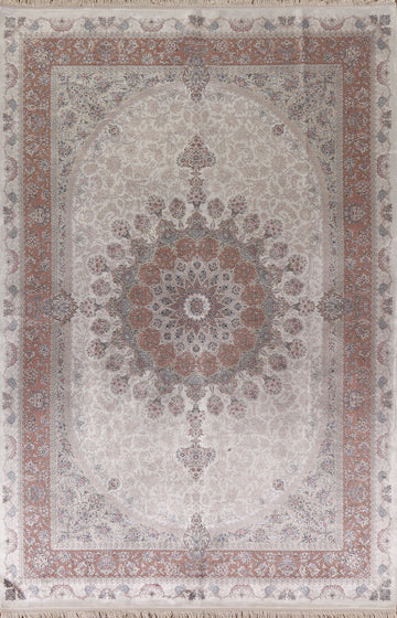 Traditional Qum Turkish Area Rug 7x10
