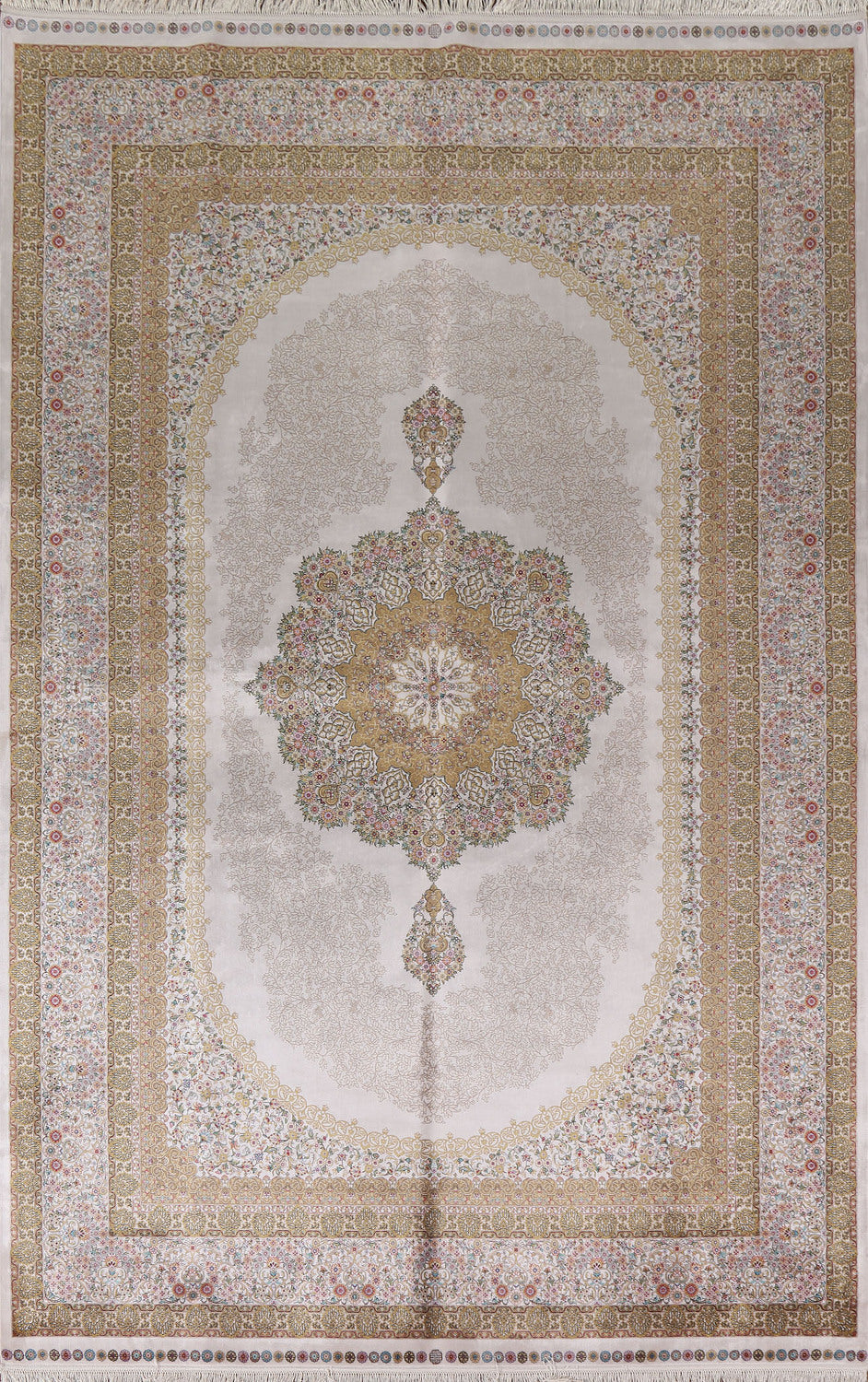 Traditional Qum Oriental Area Rug 7x10