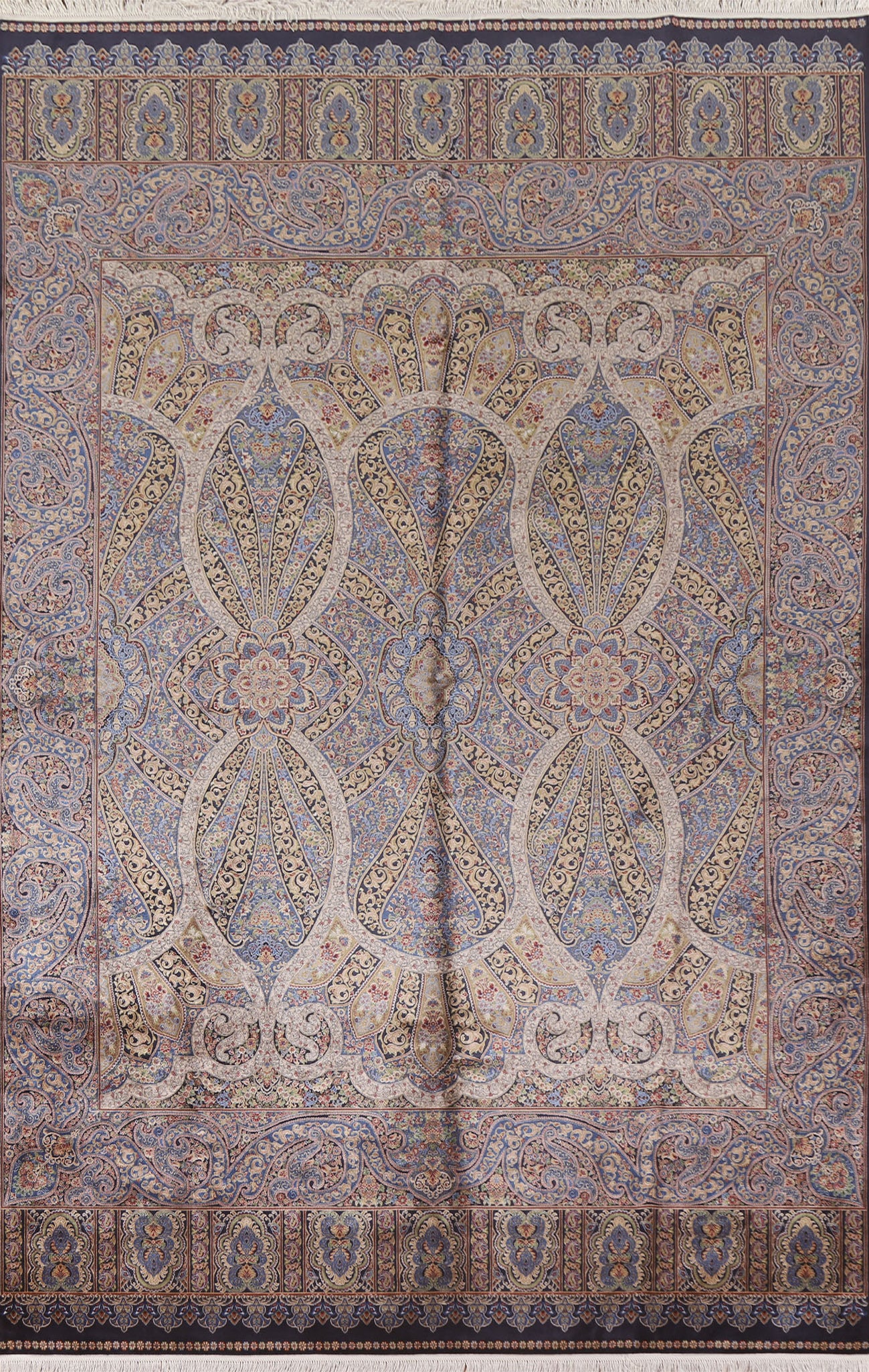 Traditional Qum Oriental Area Rug 7x10