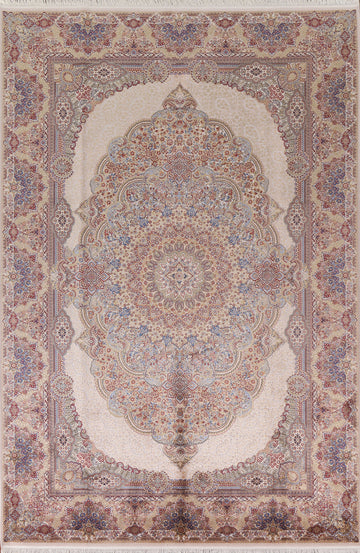 Victorian Style Qum Traditional Area Rug 6x10