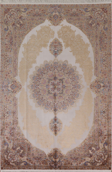 Victorian Style Qum Traditional Area Rug 6x10