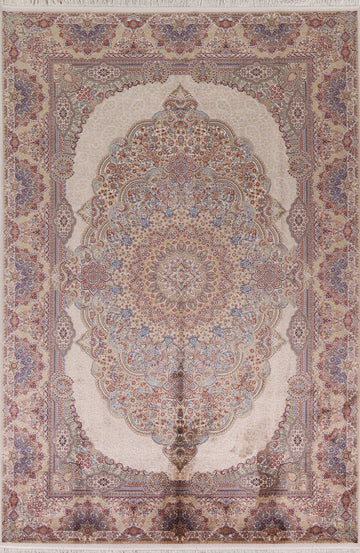 Traditional Qum Living Room Area Rug 7x10
