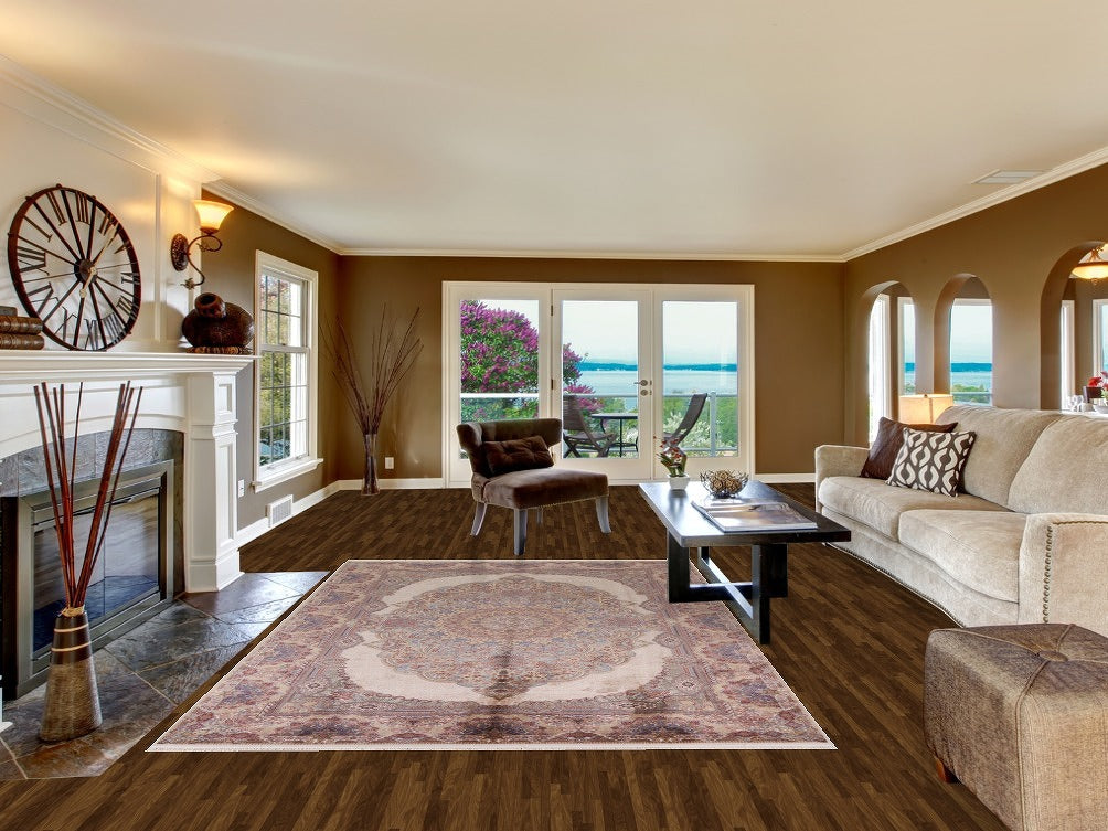 Traditional Qum Living Room Area Rug 7x10
