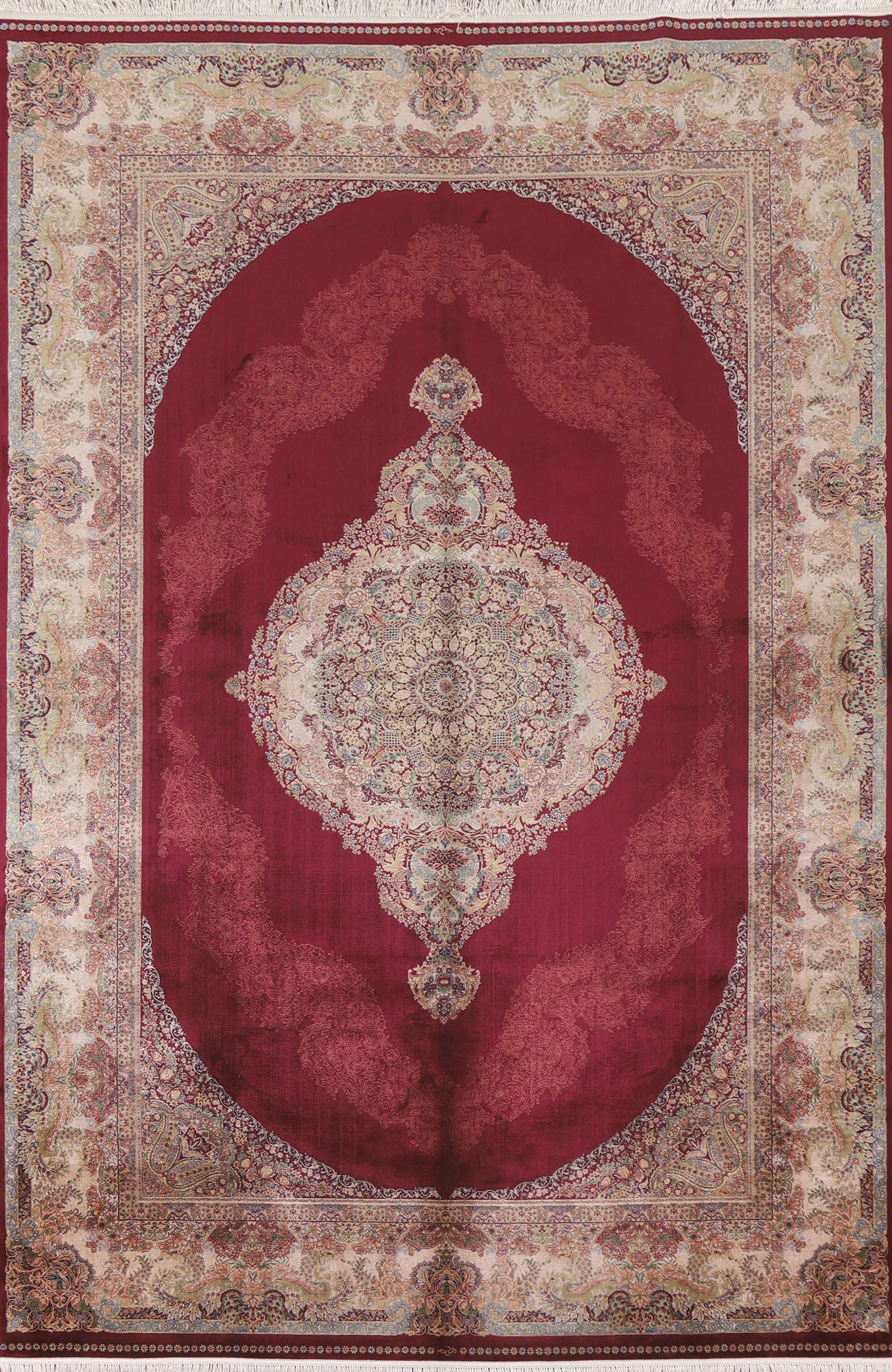 Traditional Qum Living Room Rug 7x10