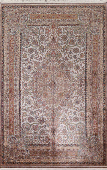 Traditional Qum Oriental Area Rug 7x10