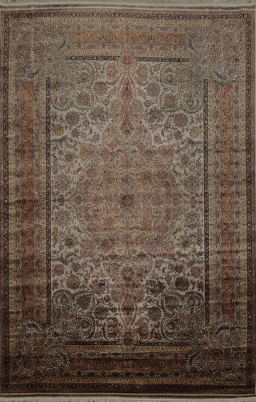 Exquisite Qum Area Rug 7x10 with Captivating Detailed Symmetry
