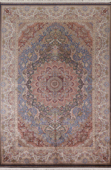 Traditional Qum Oriental Area Rug 7x10