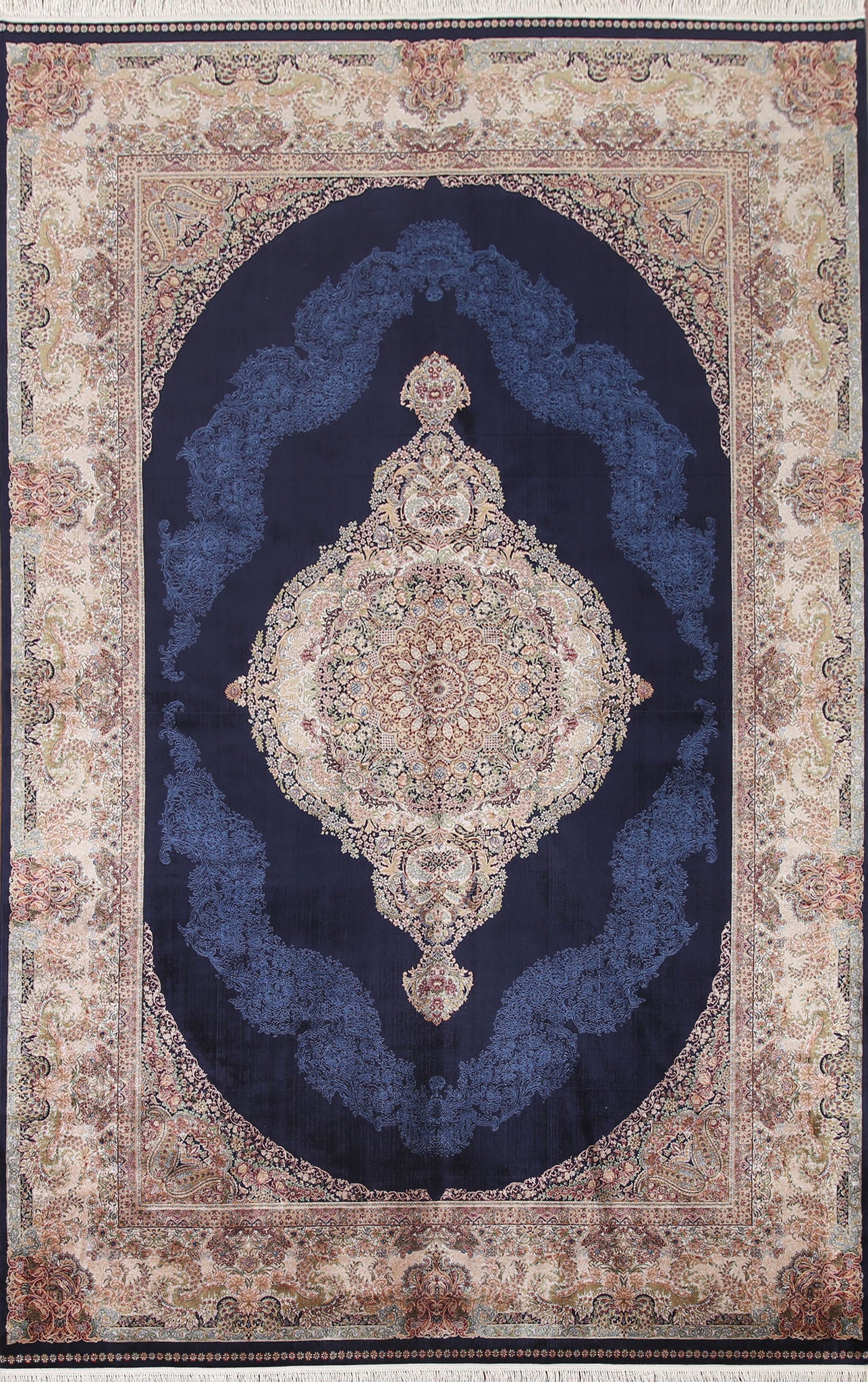 Traditional Qum Oriental Area Rug 7x10