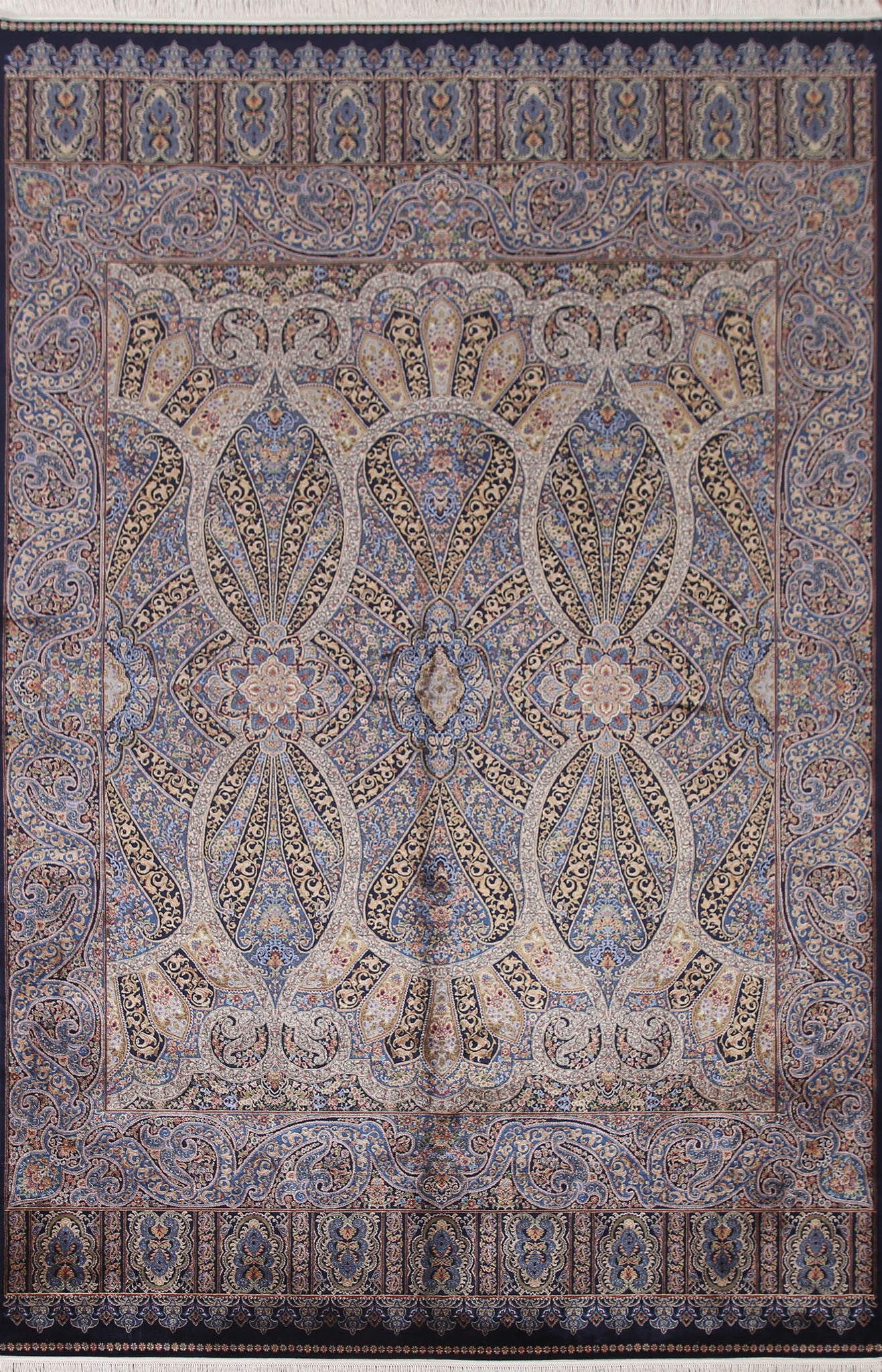 Traditional Qum Living Room Area Rug 7x10