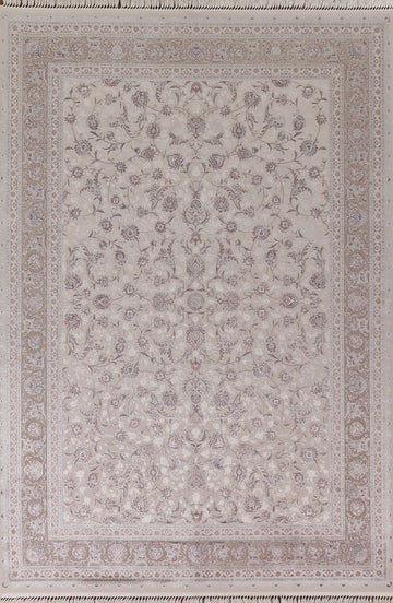 All-Over Floral Tabriz Traditional Area Rug 7x10