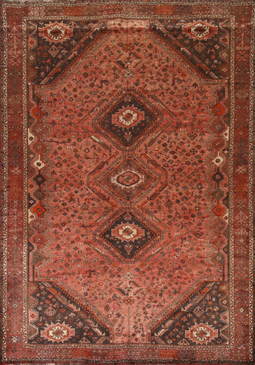 Vegetable Dye Qashqai Persian Area Rug 7x10
