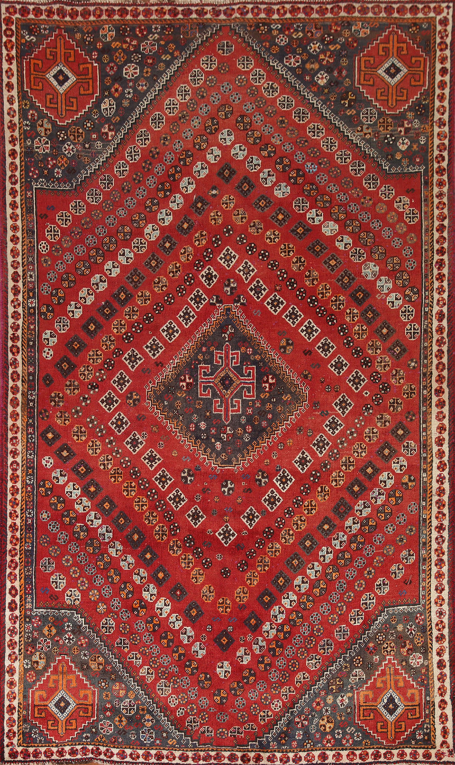 Geometric Shiraz Persian Area Rug 5x9