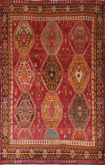Geometric Sirjan Persian Area Rug 5x8