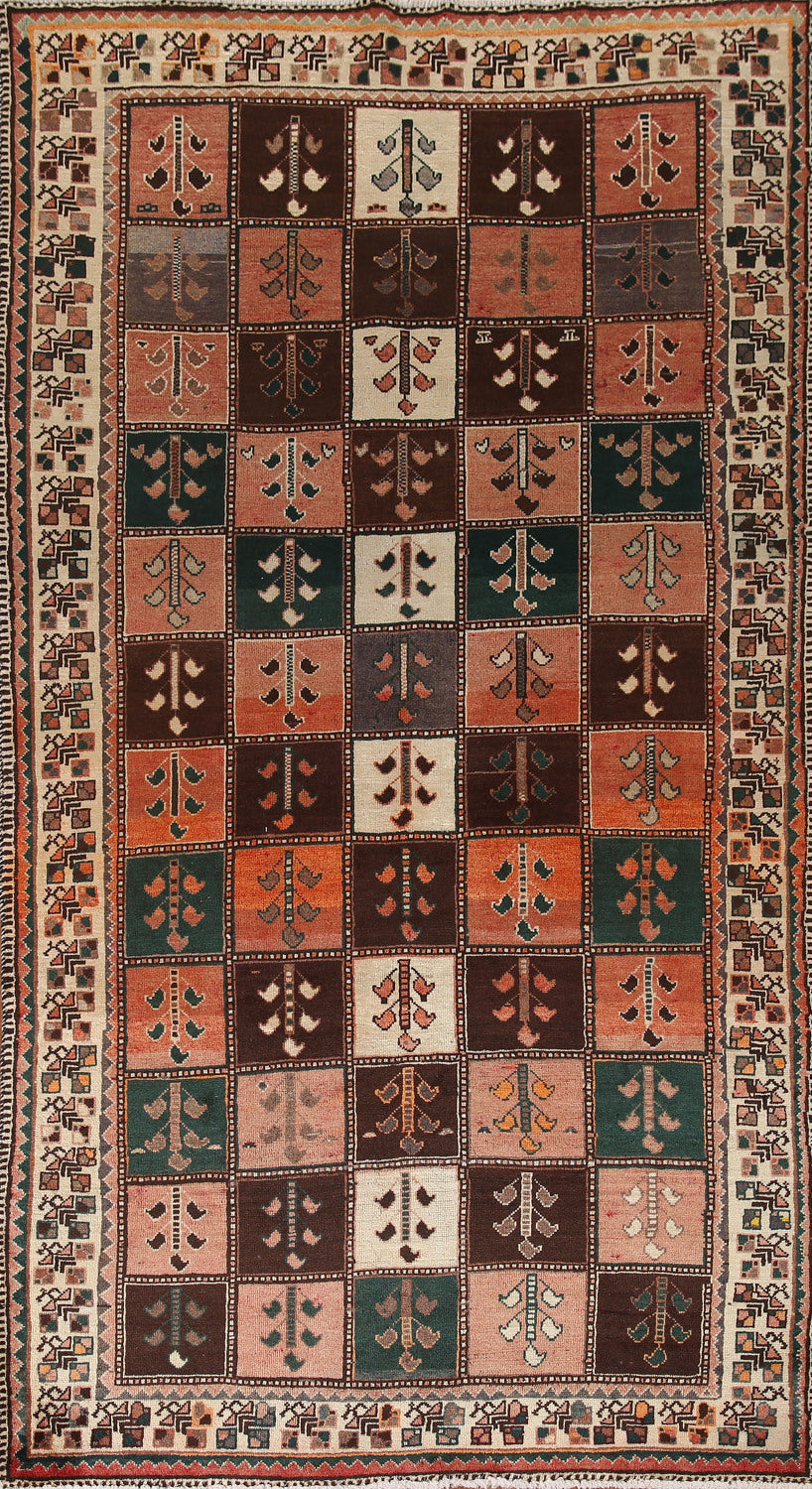 Checkered Bakhtiari Persian Area Rug 5x9