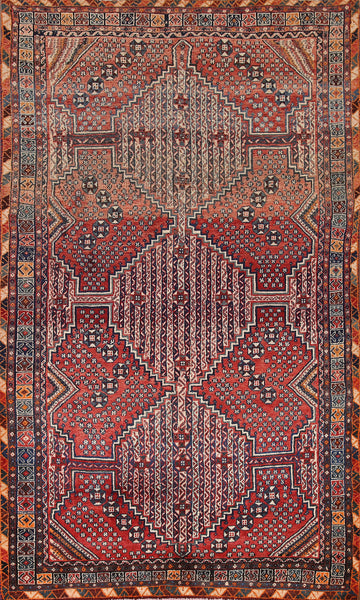 Geometric Shiraz Persian Area Rug 5x9
