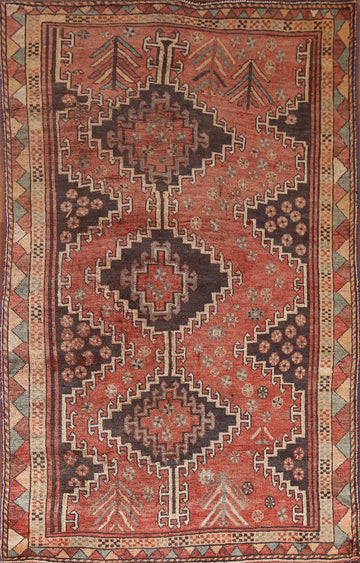 Vintage Wool Lori Persian Rug 4x7