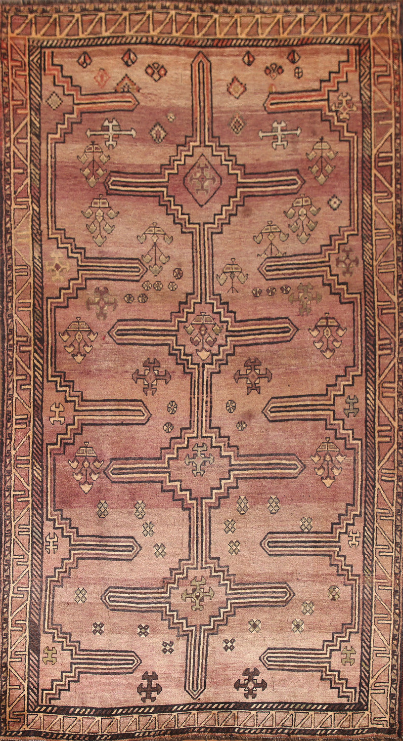 Pink Geometric Lori Persian Area Rug 5x10