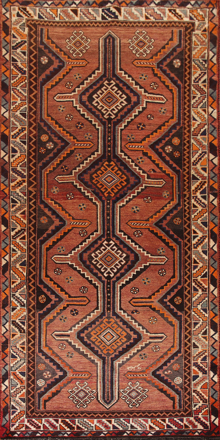 Handmade Wool Qashqai Persian Area Rug 5x10