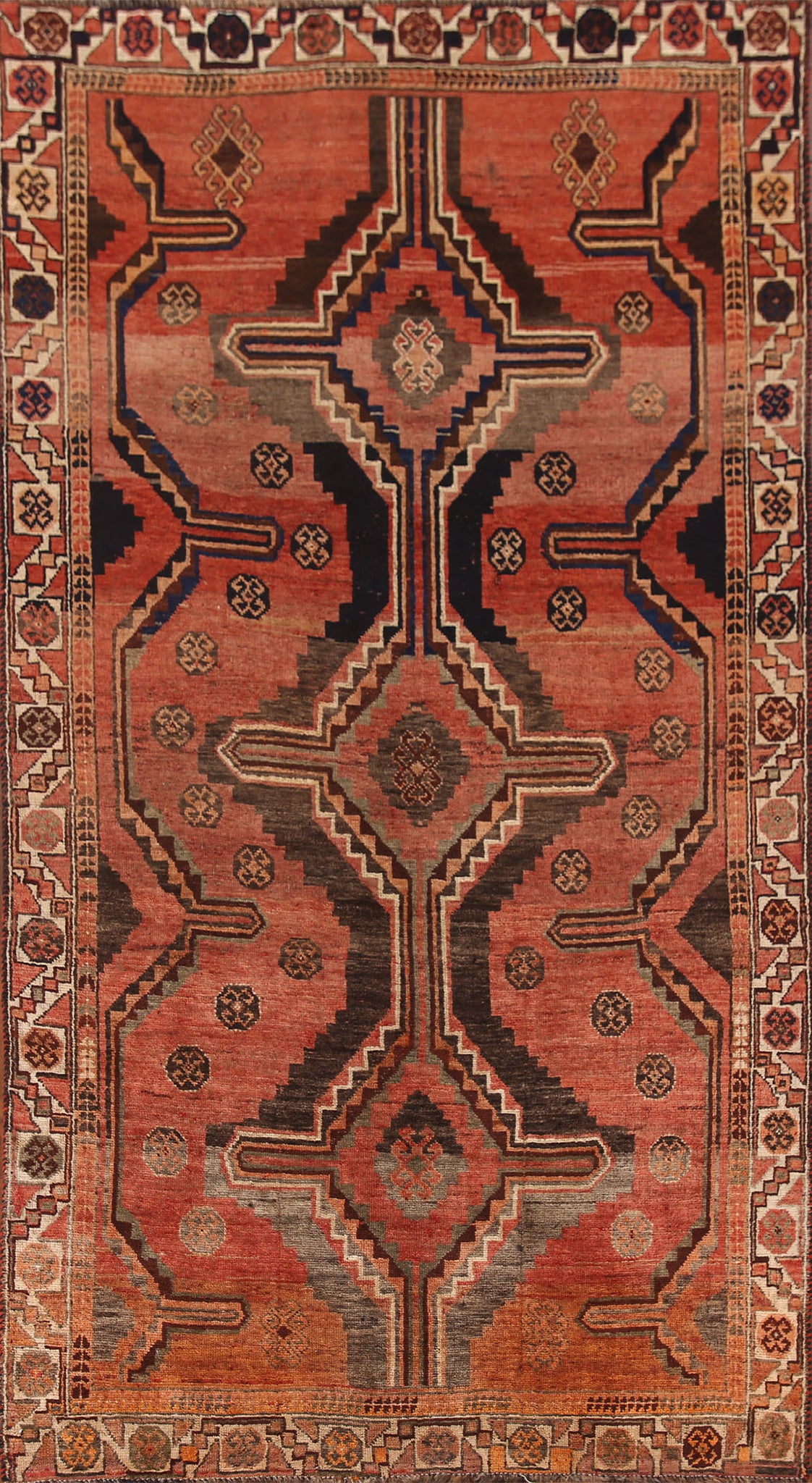 Tribal Wool Qashqai Persian Area Rug 5x9