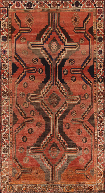 Tribal Wool Qashqai Persian Area Rug 5x9