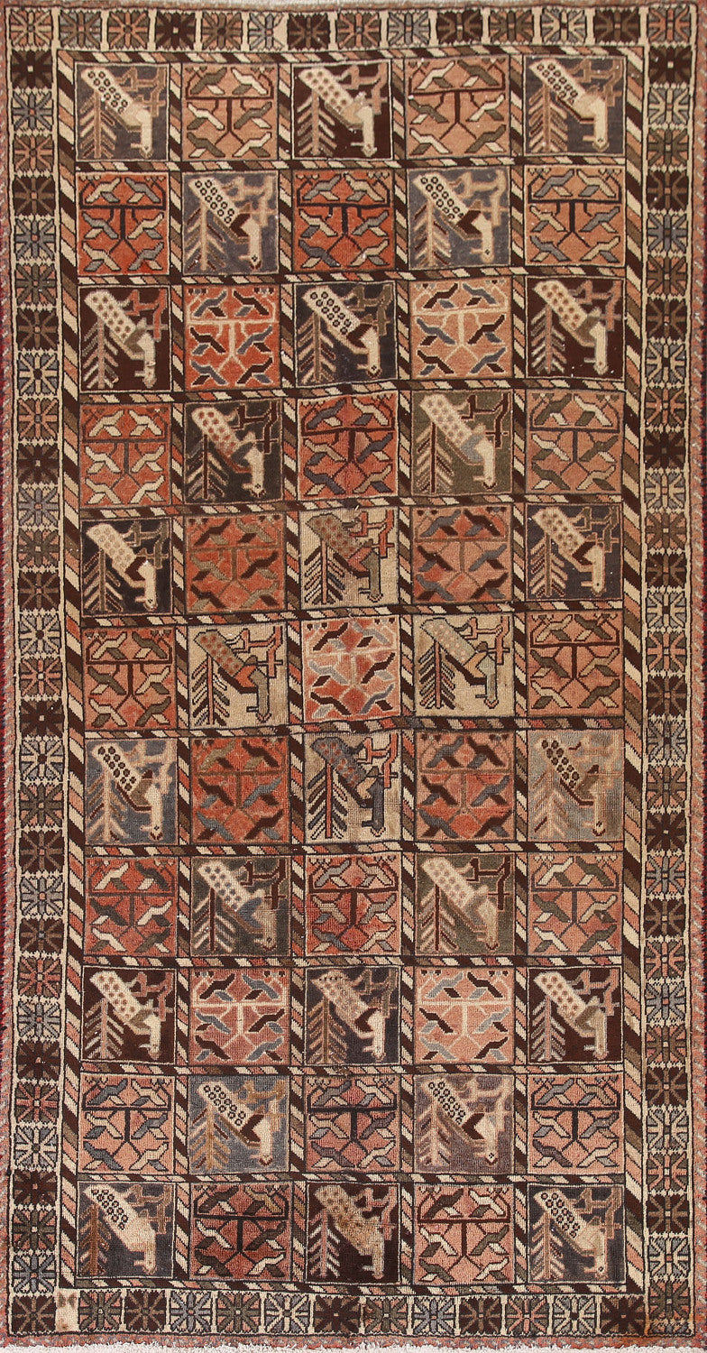Handmade Wool Bakhtiari Persian Area Rug 5x9