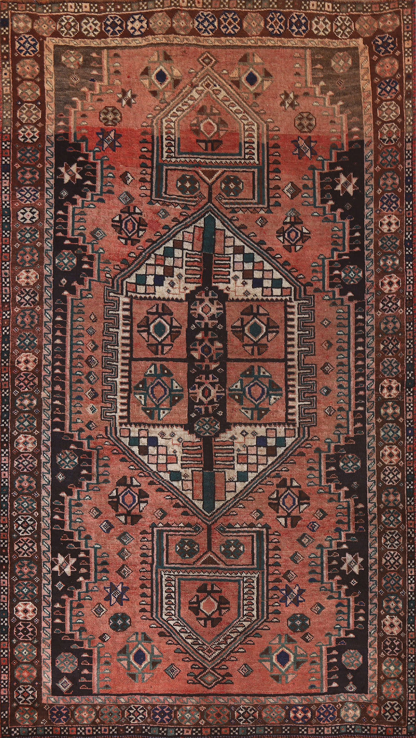 Geometric Pink Lori Persian Area Rug 5x9