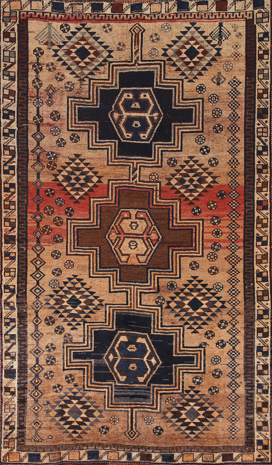 Antique Lori Persian Area Rug 5x9