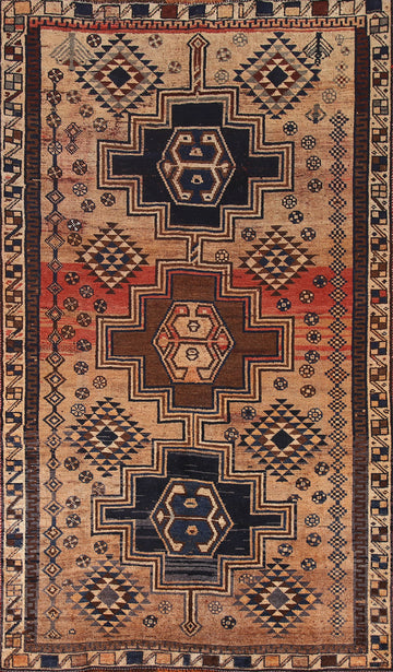 Antique Lori Persian Area Rug 5x9
