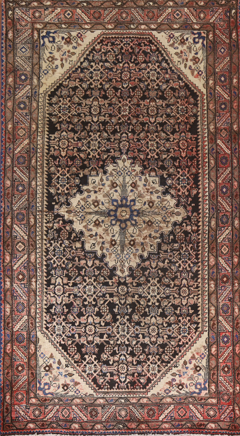 Navy Blue Malayer Persian Living Room Rug 5x10