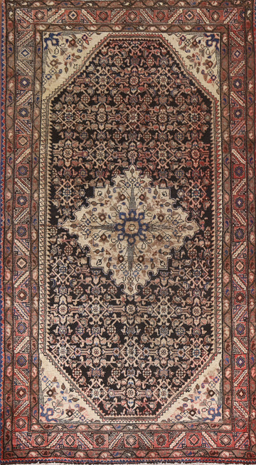 Navy Blue Malayer Persian Living Room Rug 5x10