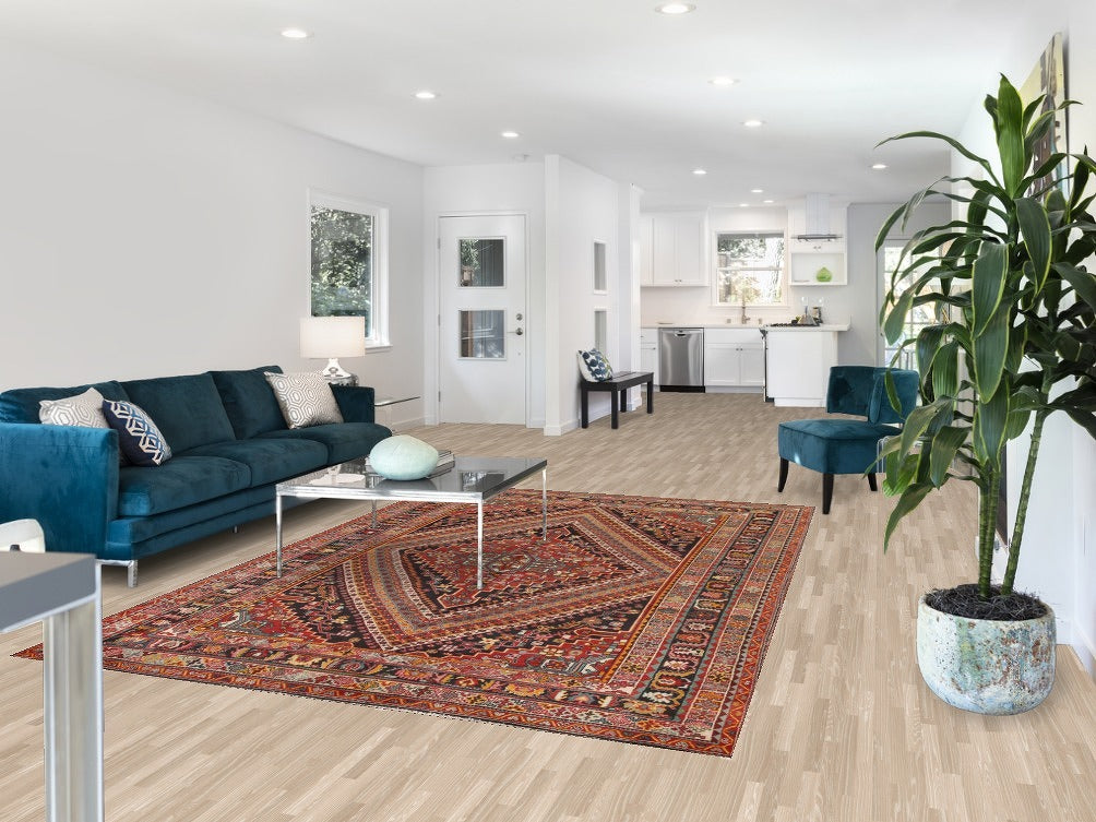 Vegetable Dye Shiraz Kashkoli Persian Area Rug 6x9
