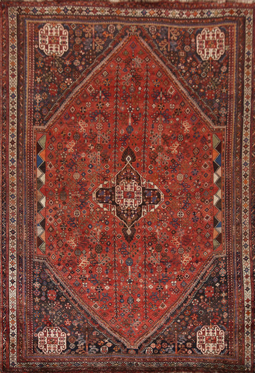 Vegetable Dye Abadeh Persian Area Rug 7x10