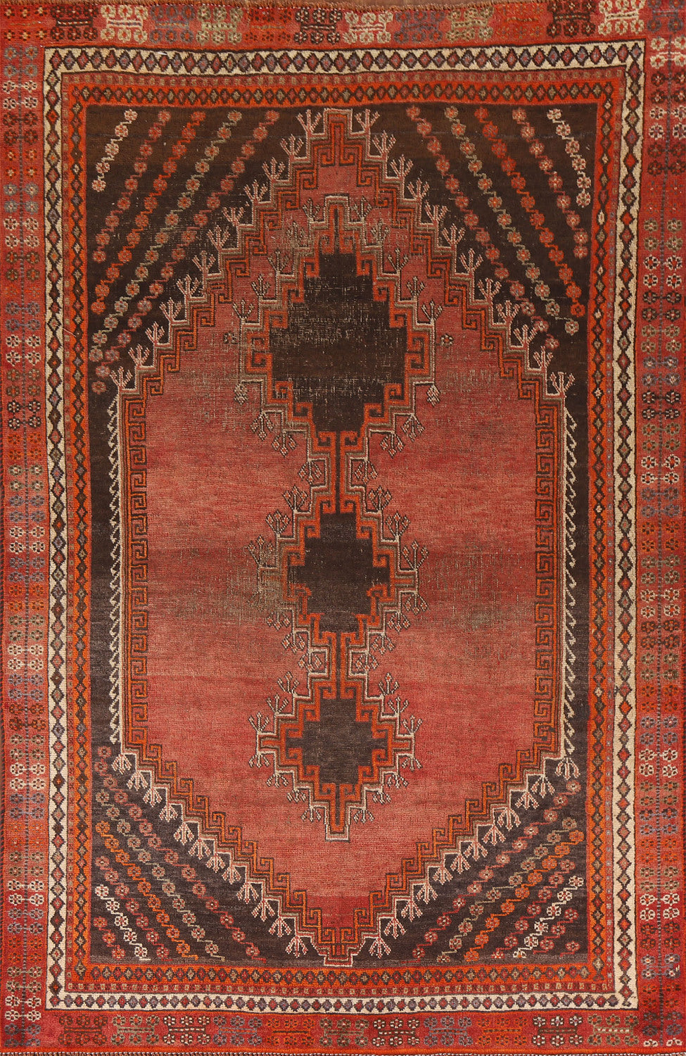 Vegetable Dye Antique Lori Persian Rug 5x8