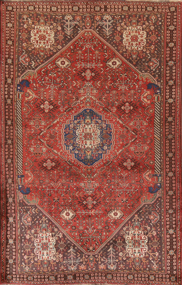 Vegetable Dye Abadeh Persian Area Rug 6x9