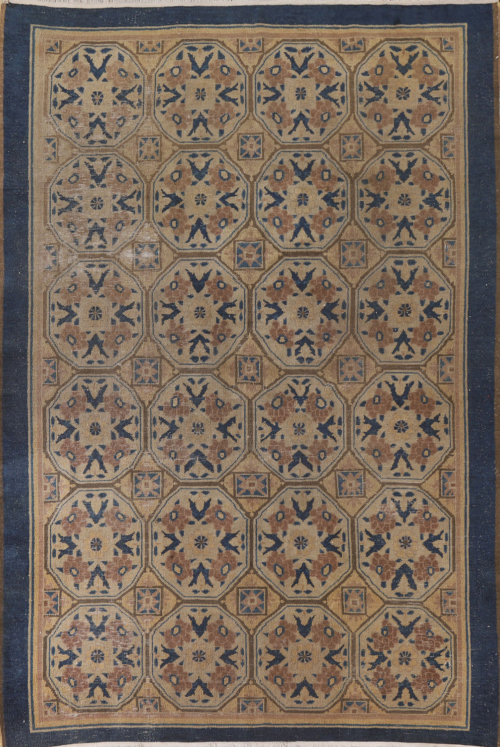 Antique Vegetable Dye Peking Chinese Rug 6x8