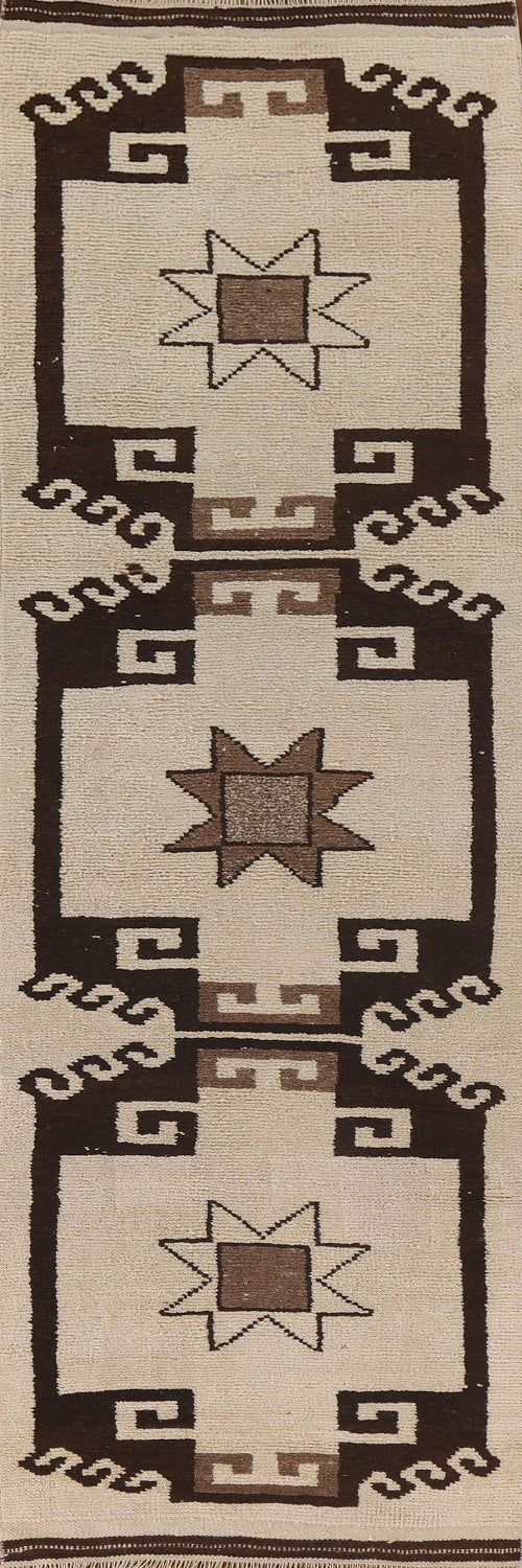 Natural Dye Anatolian Turkish Runner Rug 3x12