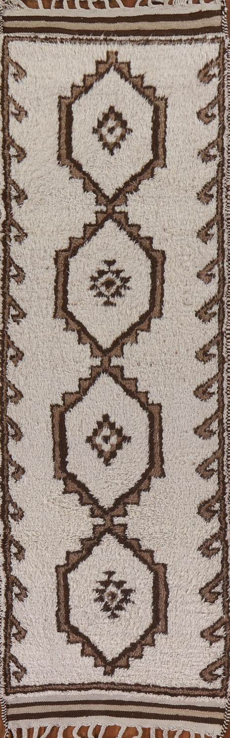 Natural Dye Kurdish Turkish Runner Rug 3x12